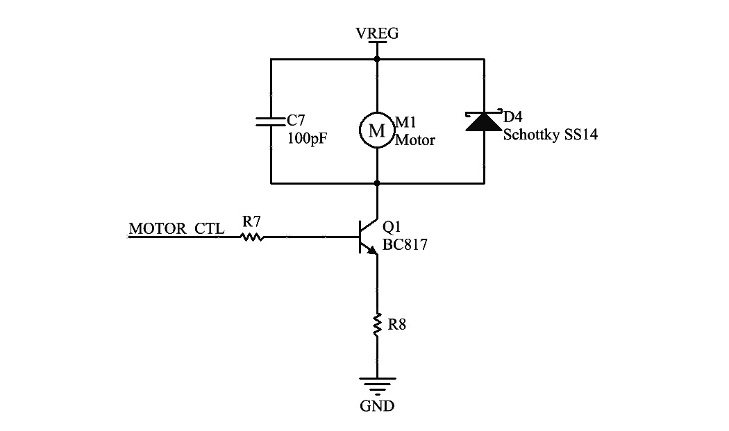 Schematic of vibration motor